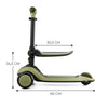 Kinderkraft Scooter 2 en 1 HALLEY - Verde