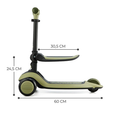 Kinderkraft Scooter 2 en 1 HALLEY - Verde