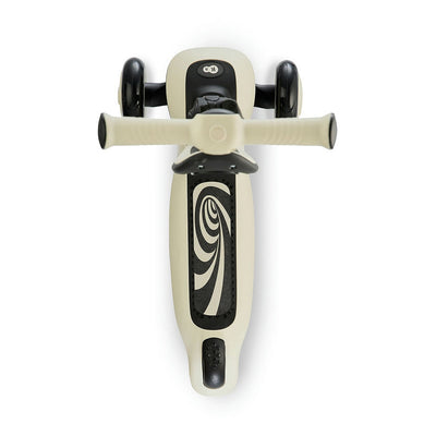 Scooter infantil 2 en 1 HALLEY de Kinderkraft en blanco, para desarrollar equilibrio en niños.