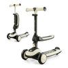 Kinderkraft Scooter 2 en 1 HALLEY en color blanco, convertible de scooter a bicicleta de balance.