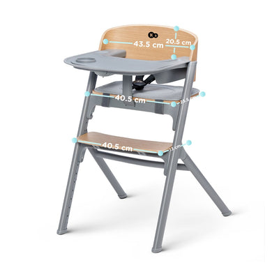 Kinderkraft Silla de comer evolutiva LIVY - Pink