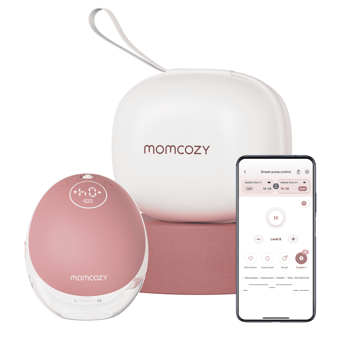 Momcozy Extractor de leche eléctrico doble - M9 Mobile Flow™