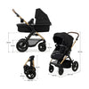 Kinderkraft Travel System Moov 2 Air 3 en 1 Base Isofix - Negro