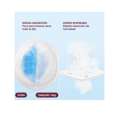Momcozy Discos absorbentes desechables ultra delgados - 200 uds