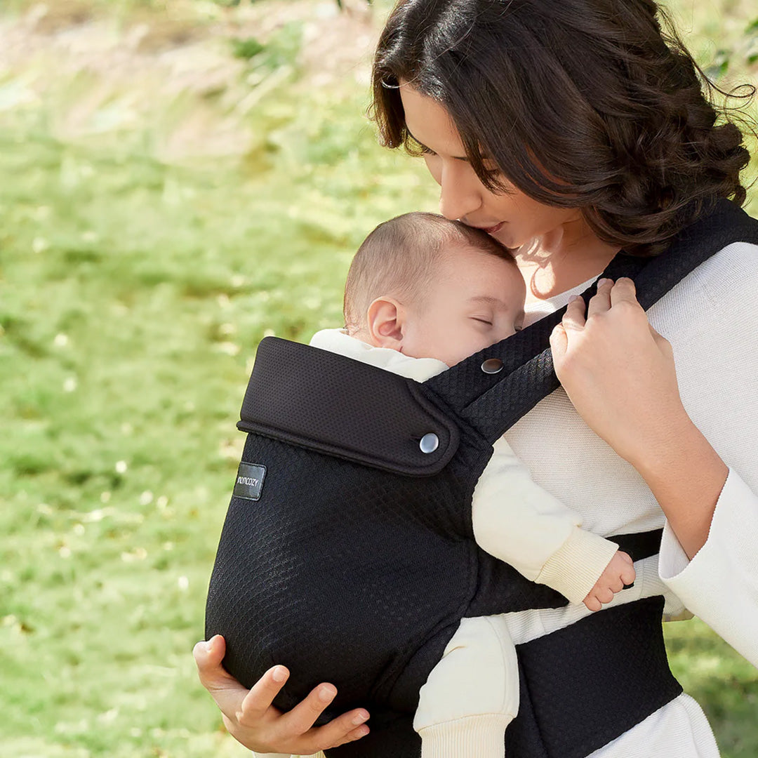 Momcozy Portabebé Ergonómico, cómodo y ligero 3 en 1 - Malla Negro