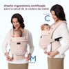 Momcozy Portabebé Ergonómico, cómodo y ligero 3 en 1 - Malla Rosa