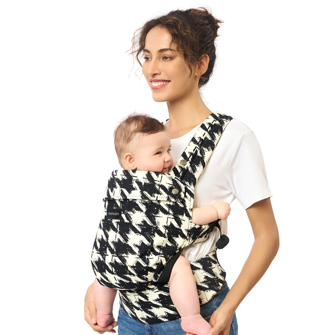 Momcozy Portabebé Ergonómico, cómodo y ligero 3 en 1 - Pata de Gallo