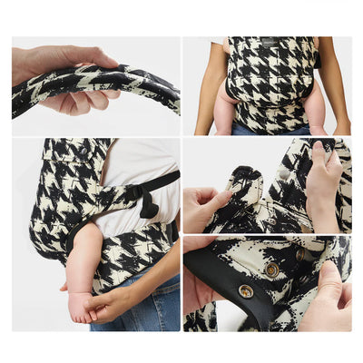 Momcozy Portabebé Ergonómico, cómodo y ligero 3 en 1 - Pata de Gallo