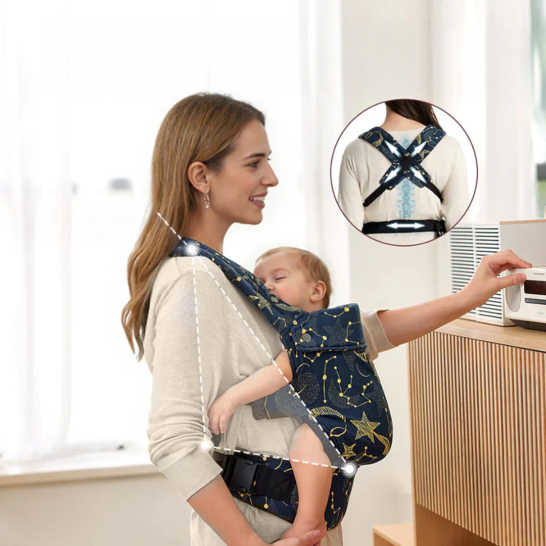 Momcozy Portabebé Ergonómico, cómodo y ligero 3 en 1 - Starry Night