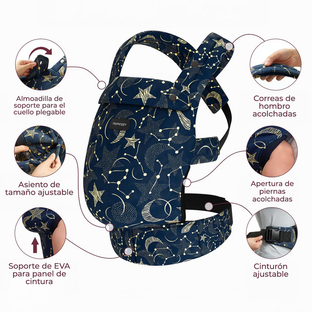 Momcozy Portabebé Ergonómico, cómodo y ligero 3 en 1 - Starry Night