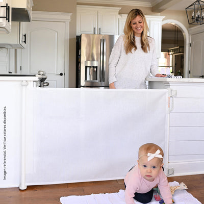 Momcozy Puerta de Seguridad Retractil Blanco