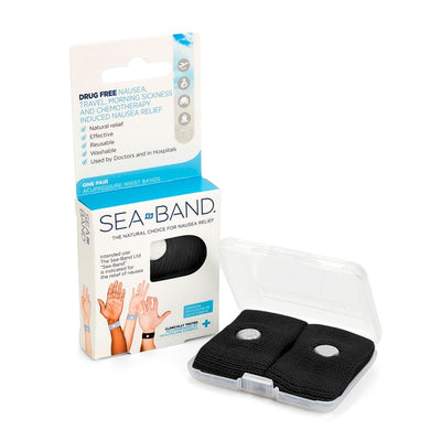 Sea Band Pulsera Antimareo Adulto - Negro