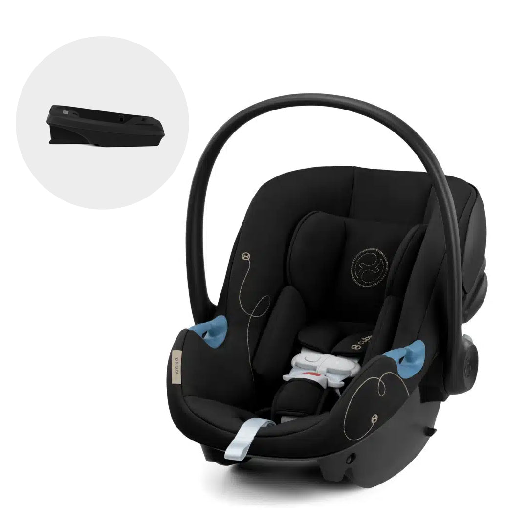 Cybex Silla Nido ATON G con Base Latch - Negro