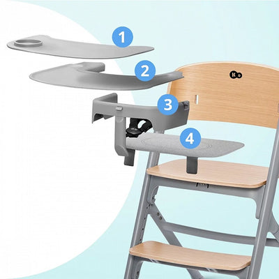 Kinderkraft Silla de comer evolutiva LIVY - Wood