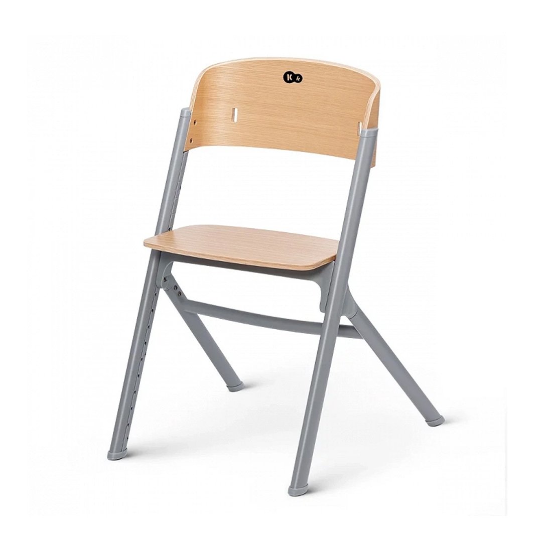 Kinderkraft Silla de comer evolutiva Livy - Wood - Blanca y Augusto