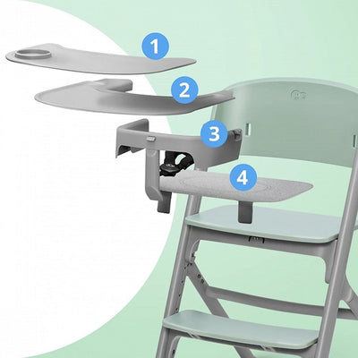 Kinderkraft Silla de comer evolutiva LIVY - Green