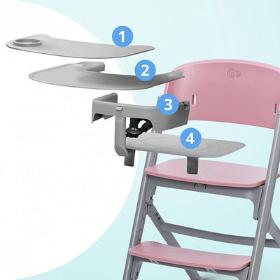 Kinderkraft Silla de comer evolutiva LIVY - Pink