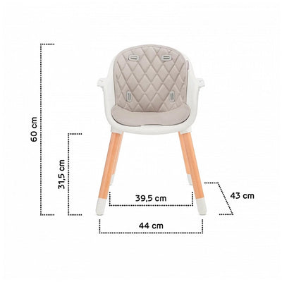 Kinderkraft Silla de Comer Sienna - Blanca