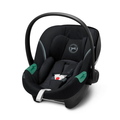 Cybex Travel System Coche ORFEO Moon Black con Silla Nido Aton S2