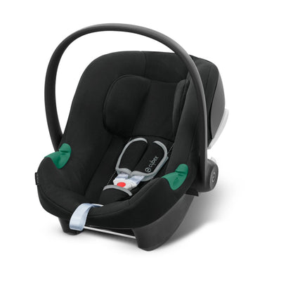 Cybex Travel System Coche ORFEO Moon Black con Silla Nido Aton B2