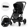 Cybex Travel System Coche BALIOS S Lux 3.0 Negro con Silla Nido Aton G