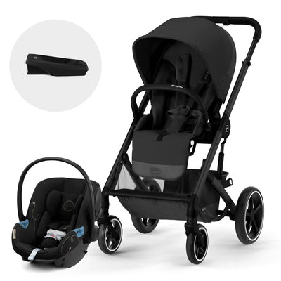 Cybex Travel System Coche BALIOS S Lux 3.0 Negro con Silla Nido Aton G