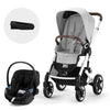 Cybex Travel System Coche BALIOS S LUX 3.0 gris con Silla Nido Aton G