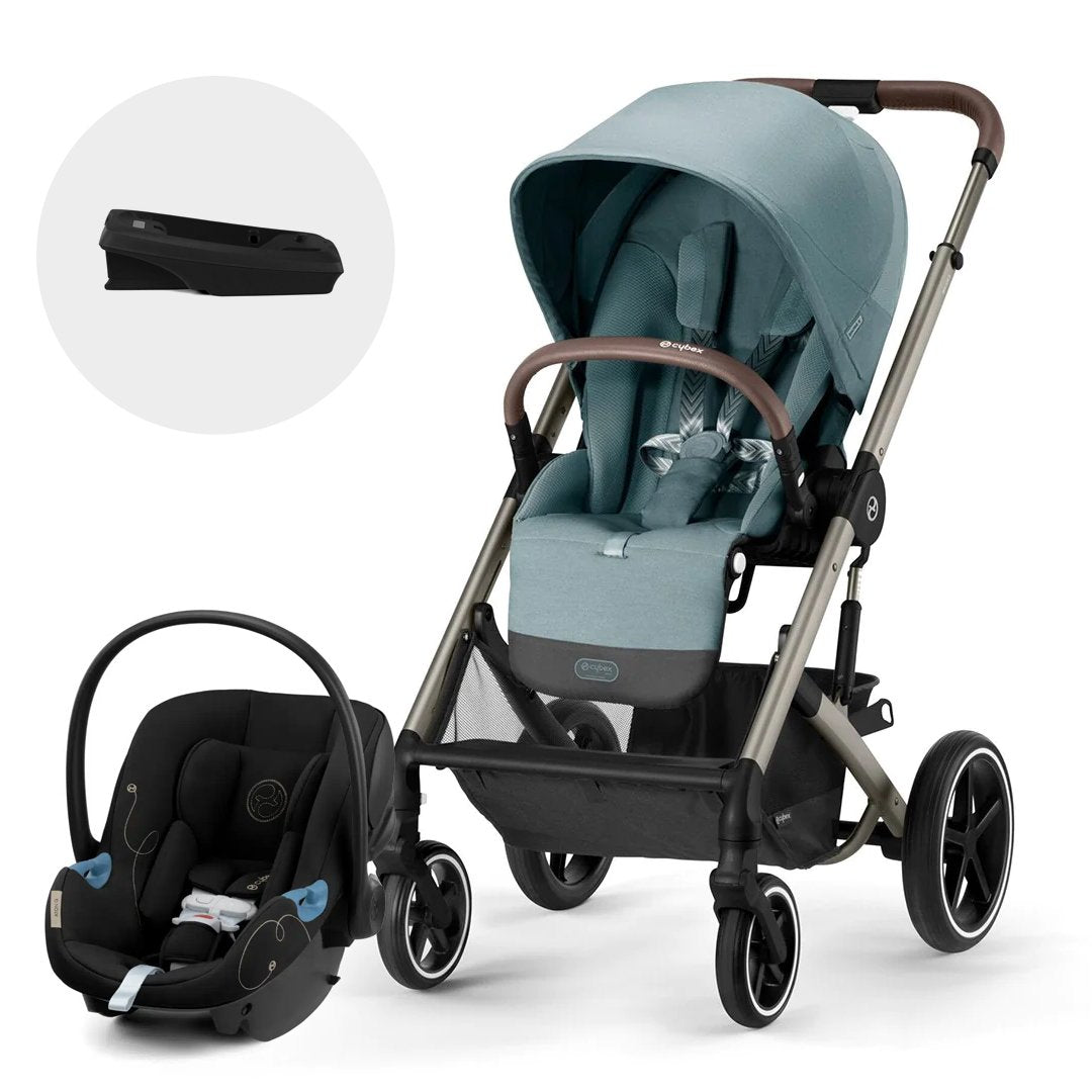 Cybex Travel System Coche BALIOS S LUX 3.0 azul con Silla Nido Aton G