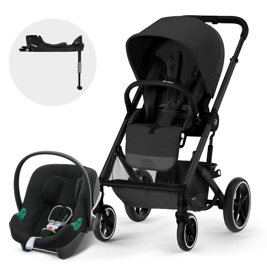 Cybex Travel System Coche BALIOS S LUX 3.0 Negro con Silla  Aton B2