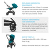 Cybex Travel System Coche EEZY S TWIST+ 2 BLK Moon Black con Silla Nido Aton G