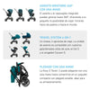 Cybex Travel System Coche EEZY S TWIST+ 2 BLK Moon Black con Silla Nido Aton G