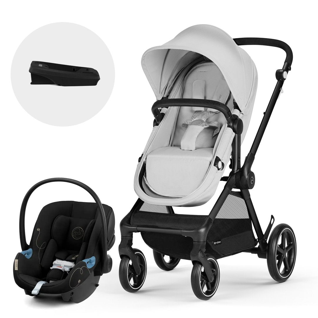 Cybex Travel System Coche EOS LUX BLK Lava Grey con Aton G