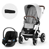 Cybex Travel System Coche TALOS LUX 2.0 Grey con Silla Nido Aton G