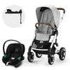 Cybex Travel System Coche TALOS LUX 2.0 Grey con Silla Nido Aton S2
