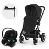 Cybex Travel System Coche TALOS LUX 2.0 Black con Silla Nido Aton S2