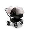 Bugaboo Coche Donkey 5 Duo - Negro/Midnight black con Misty White