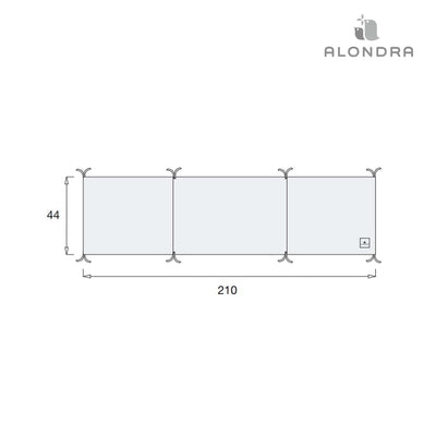 Alondra Protector Cuna 70x 140 cm - Lila
