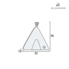 Alondra Cojín infantil celeste - Tipi