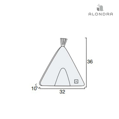 Alondra Cojín infantil celeste - Tipi