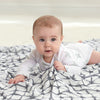 Aden and Anais Mantas 3 Pk Swaddle Bamboo - Pebble Shibori