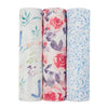 Set 3 Mantas de Muselina Suave Swaddle Watercolor Garden Aden and Anais Blanca y Augusto