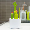 Boon Cacti Kit de Cepillos de Limpieza y Recipiente.