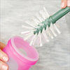 Boon Cacti Kit de cepillos de limpieza y recipiente - Verde Oscuro