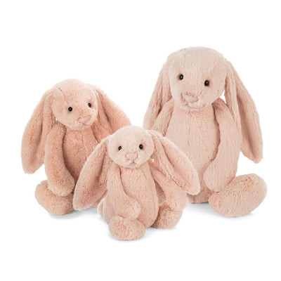 Peluche Conejo Rosado Blush Jellycat Blanca y Augusto