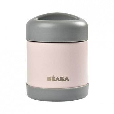 El termo de acero inoxidable Beaba de 300 ml en color rosa es perfecto para mantener tus bebidas a la temperatura ideal durante todo el día.