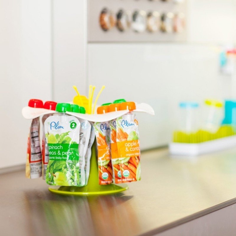 Boon Petal Contenedor de Bolsitas de Alimentación y Cocina