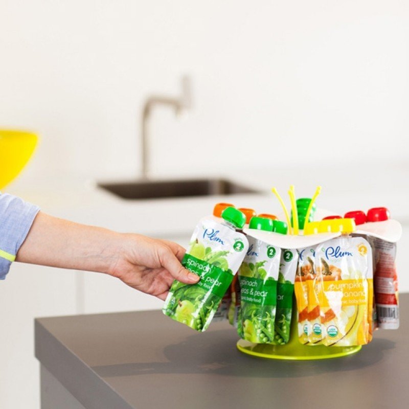 Boon Petal Contenedor de Bolsitas de Alimentación y Cocina