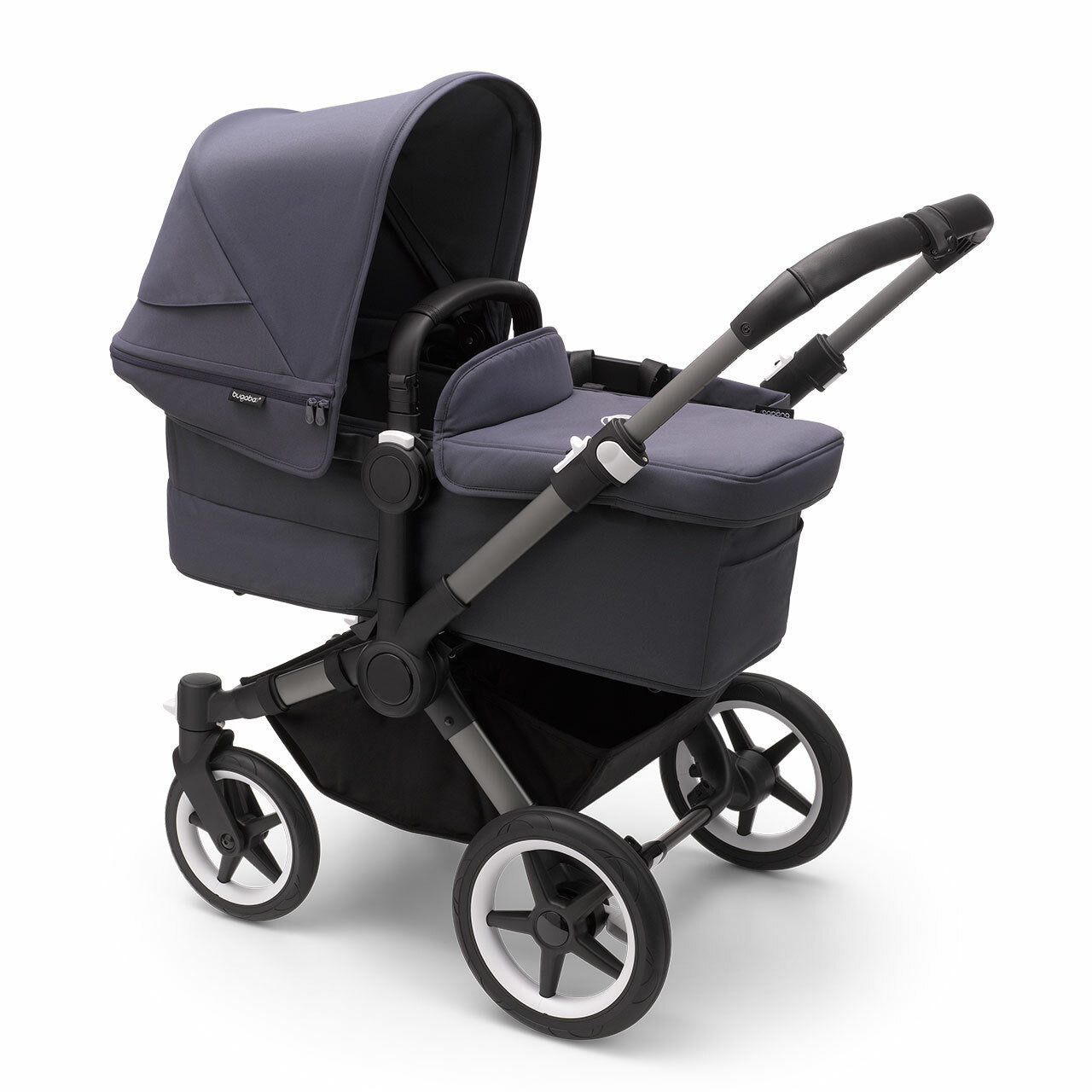 Bugaboo Coche Donkey 5 Mono Grafito/Stormy blue con Stormy blue