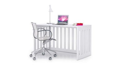 Cuna Inborn Essence Alondra convertida a escritorio