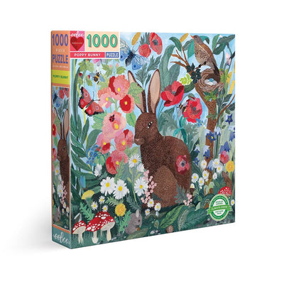 Eeboo Puzzle 1000 piezas - Conejo de Amapola